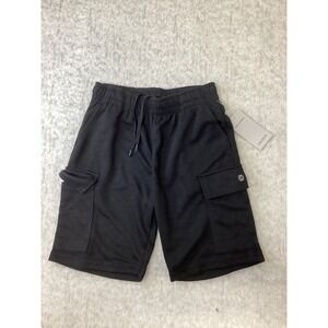 Balance Collection Boys Black Cargo Shorts Size S 8 Elastic‎ Waist 680557BK NEW